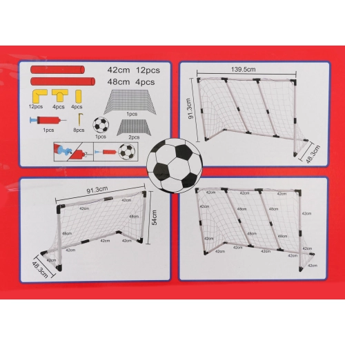 Duża Biała Bramka dla dzieci 2w1 z akcesoriami HF523